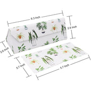 House Plant Print Glasses Case - Vegan Leather Magic Folding Hardcase